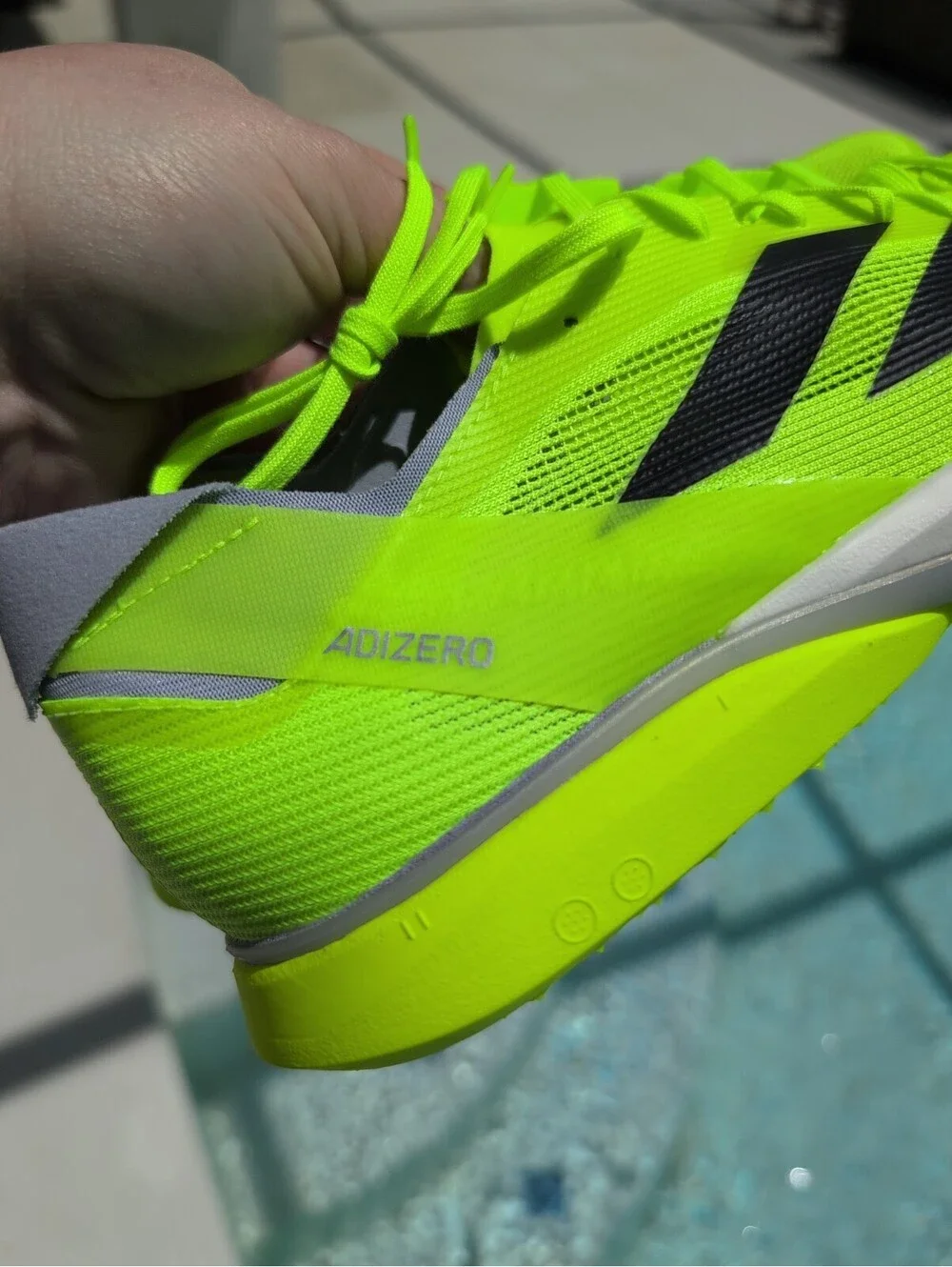 adidas Adizero Avanti Track Spikes Mens Size 14.5 IG1989 Lucid Lemon Yellow NWT